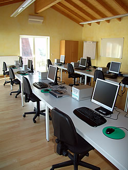 Schulungsraum im Bildungsforum Obernburg - PCs